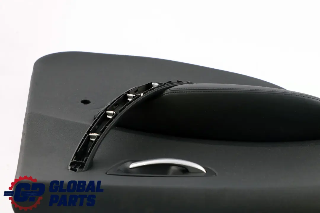 Left N/S Door Card Trim Panel Black Leather Boston to BMW 1 Series E87 Rear with Part number 7133351 BMW 1 Series E87 Rear Left N/S Door Card Trim Panel Black Leather Boston - SKU 7133351-3 - Part number 7133351