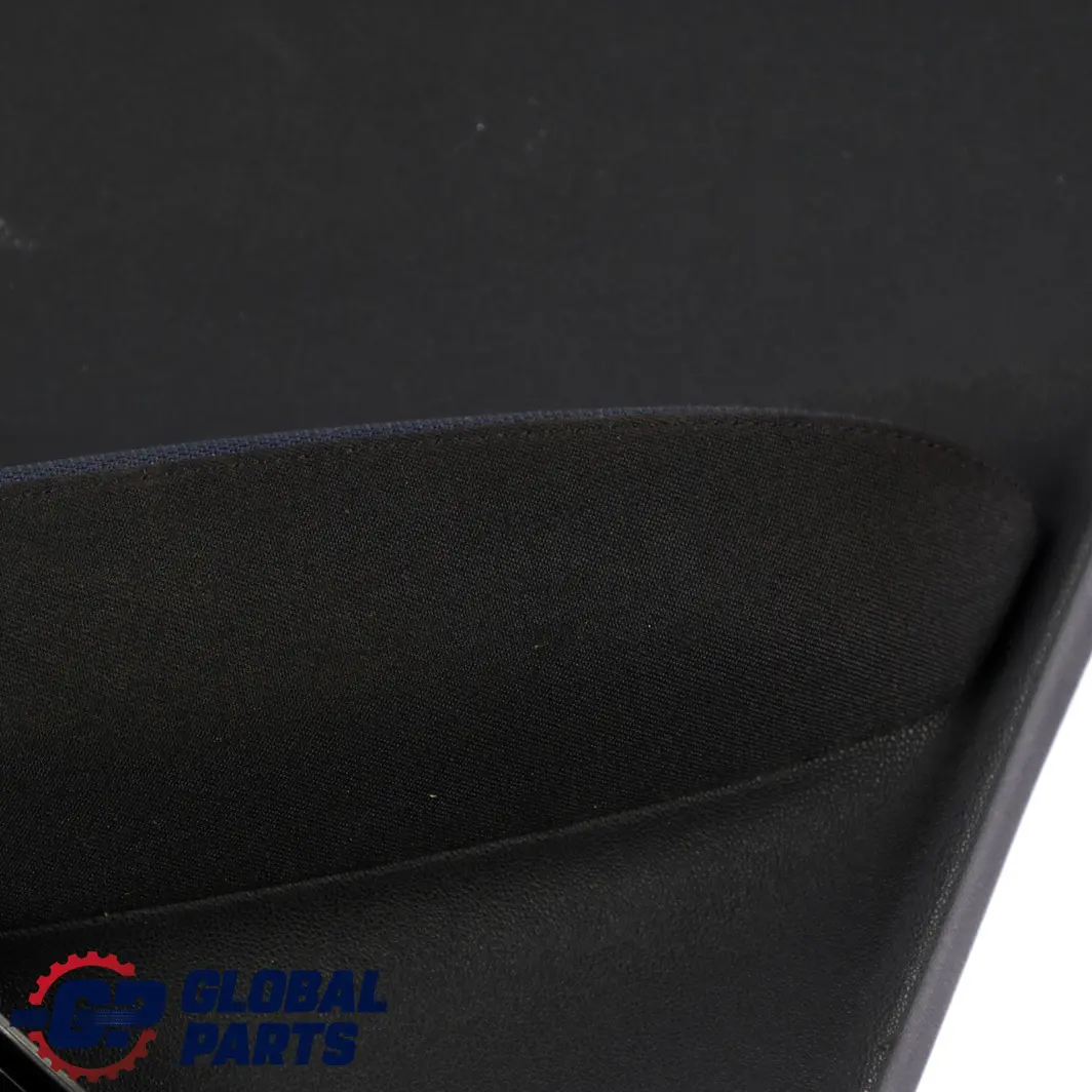 BMW 1 Series E87 Rear Right O/S Door Card Trim Panel Black Fabric Monaco Blue - SKU 7133352-3 - Part number 7133352