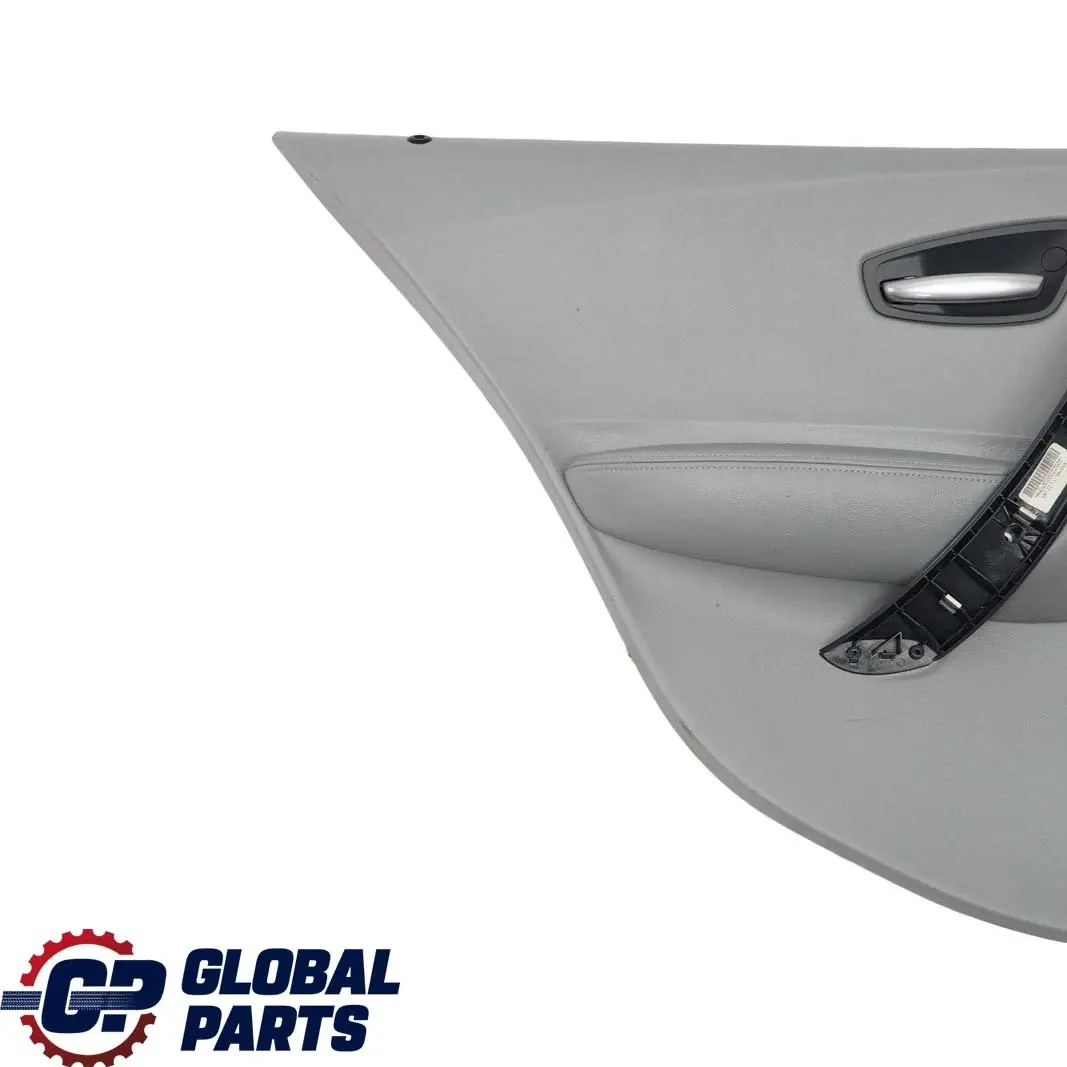 BMW 1 Series E87 Rear Left N/S Door Card Trim Panel Leather Alaskagrau Grey - SKU 7133353-2 - Part number 7133353