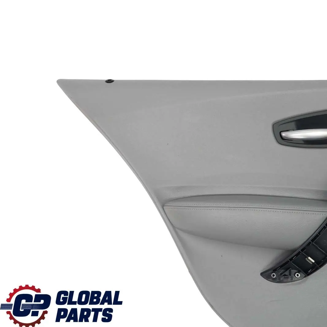 Left N/S Door Card Trim Panel Leather Alaskagrau Grey to BMW 1 Series E87 Rear with Part number 7133353 BMW 1 Series E87 Rear Left N/S Door Card Trim Panel Leather Alaskagrau Grey - SKU 7133353-2 - Part number 7133353