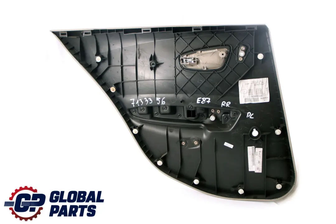 BMW E87 Türkarte Hinten Rechts Abdeckung Leder Beige - SKU 7133356 - Teilenummer 7133356