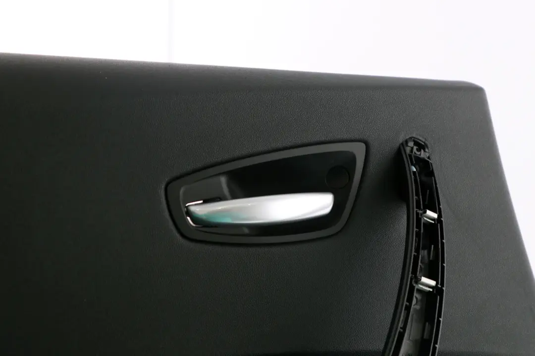 Left N/S Door Card Trim Panel Folienteil Schwarz Black to BMW 1 Series 1 E87 Rear with Part number 7133359 BMW 1 Series 1 E87 Rear Left N/S Door Card Trim Panel Folienteil Schwarz Black - SKU 7133359-1 - Part number 7133359