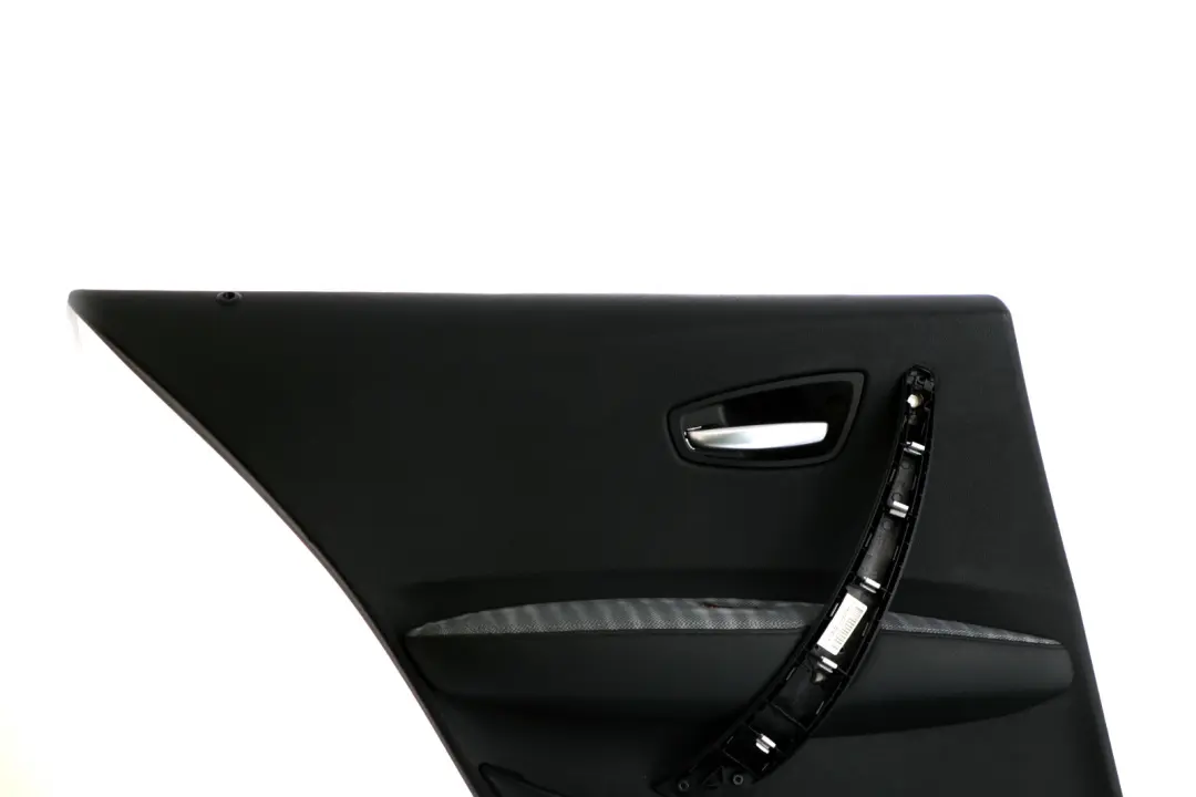 Left N/S Door Card Trim Panel Folienteil Schwarz Black to BMW 1 Series 2 E87 Rear with Part number 7133359 BMW 1 Series 2 E87 Rear Left N/S Door Card Trim Panel Folienteil Schwarz Black - SKU 7133359-2 - Part number 7133359