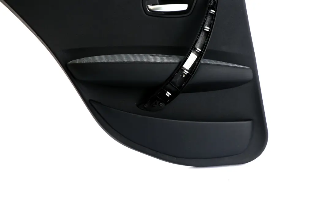 Left N/S Door Card Trim Panel Folienteil Schwarz Black to BMW 1 Series 2 E87 Rear with Part number 7133359 BMW 1 Series 2 E87 Rear Left N/S Door Card Trim Panel Folienteil Schwarz Black - SKU 7133359-2 - Part number 7133359