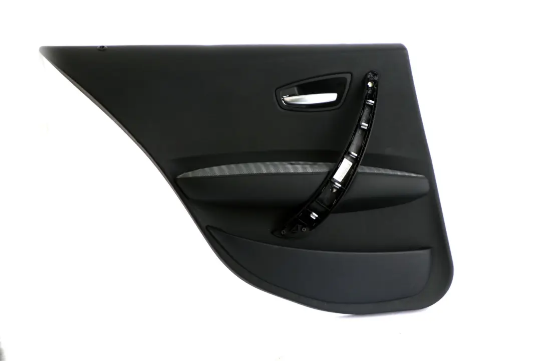 Left N/S Door Card Trim Panel Folienteil Schwarz Black to BMW 1 Series 2 E87 Rear with Part number 7133359 BMW 1 Series 2 E87 Rear Left N/S Door Card Trim Panel Folienteil Schwarz Black - SKU 7133359-2 - Part number 7133359