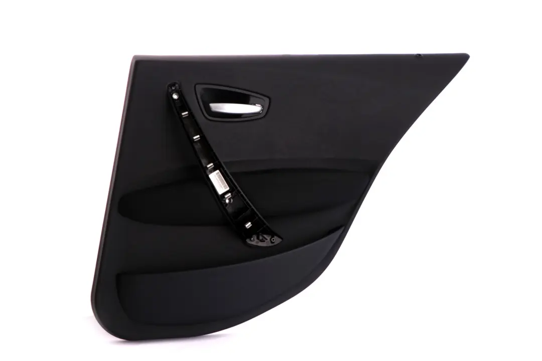 Right O/S Door Card Trim Panel Folienteil Schwarz Black to BMW 1 Series E87 1 Rear with Part number 7133360 BMW 1 Series E87 1 Rear Right O/S Door Card Trim Panel Folienteil Schwarz Black - SKU 7133360-1 - Part number 7133360