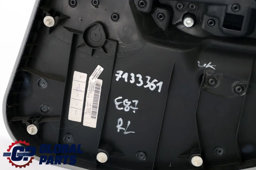 BMW E87 Garniture de Porte Arriere A Gauche Gris Alaska Gris Folienteil - SKU 7133361 - Numéro de pièce 51427133361