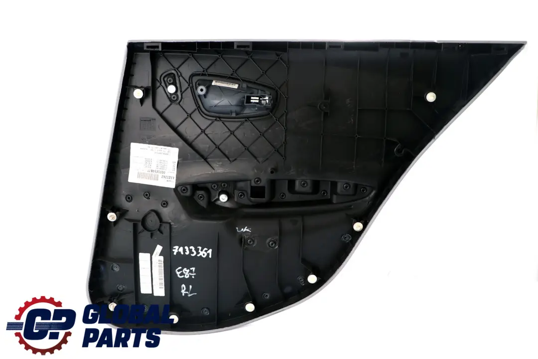 BMW E87 Tapicerka boczek drzwi lewy tył moire - SKU 7133361 - Numer Części 51427133361