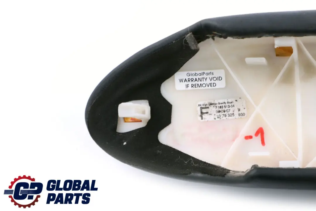 Armrest Leather Door Trim Right Panel O/S Gravity Blue to Mini 1 R52 Cabrio with Part number 7133512 Mini 1 R52 Cabrio Armrest Leather Door Trim Right Panel O/S Gravity Blue - SKU 7133512-1 - Part number 7133512