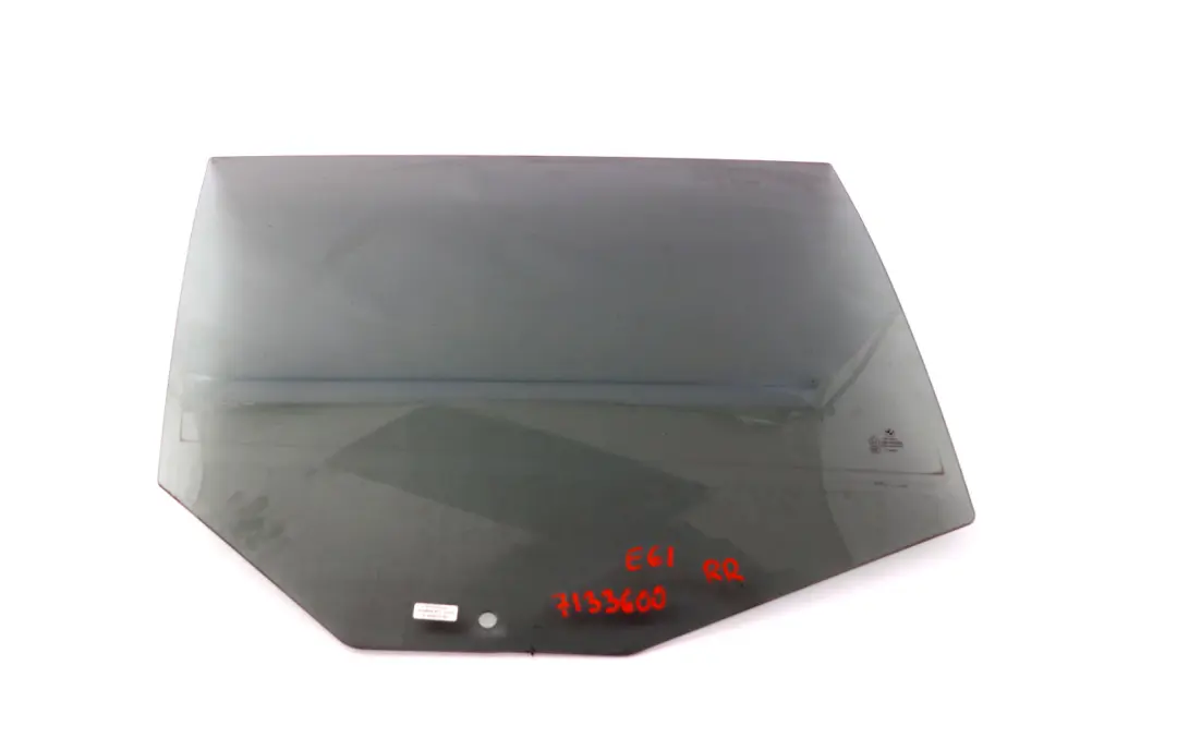 Side Window Green Glass Door Rear Right O/S AS3 to BMW E61 Touring Estate with Part number 7133600 BMW E61 Touring Estate Side Window Green Glass Door Rear Right O/S AS3 - SKU 7133600 - Part number 7133600
