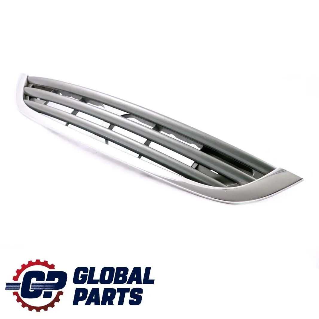 Mini Cooper R50 R52 Paraurti Anteriore Chrome Grill Gille Bonnet Argento Scuro - SKU 7133847-DS - Numero di parte 7133847