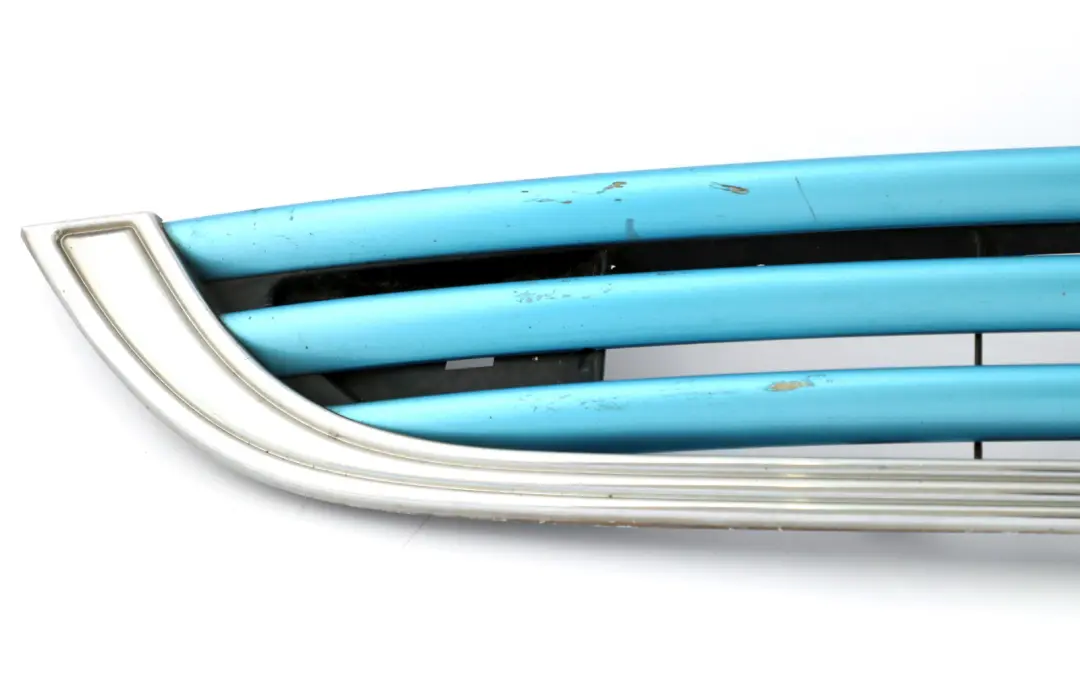 Front Bumper Chrome Grill Gille Bonnet Electric Blue to Mini Cooper R50 R52 with Part number 7133847 Mini Cooper R50 R52 Front Bumper Chrome Grill Gille Bonnet Electric Blue - SKU 7133847-ELB - Part number 7133847