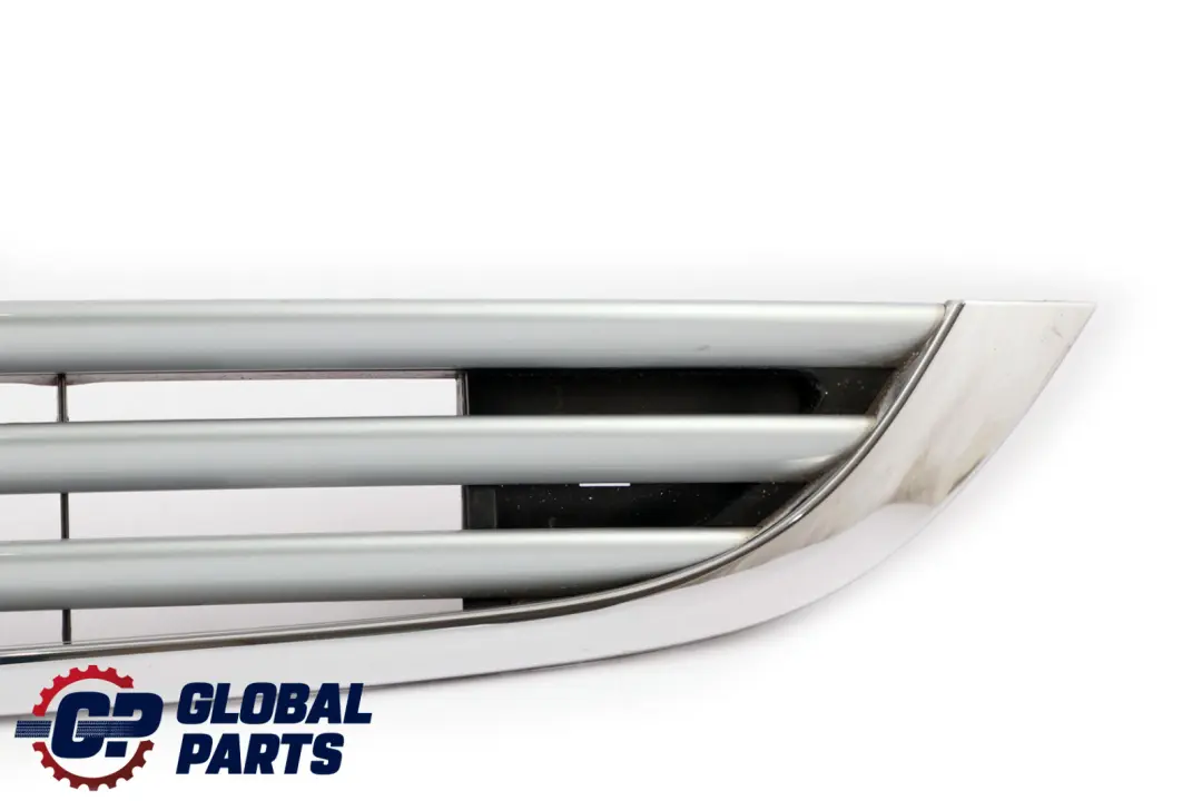 Front Bumper Chrome Grill Gille Bonnet Pure Silver to BMW Mini Cooper R50 R52 with Part number 7133847 BMW Mini Cooper R50 R52 Front Bumper Chrome Grill Gille Bonnet Pure Silver - SKU 7133847-PS - Part number 7133847