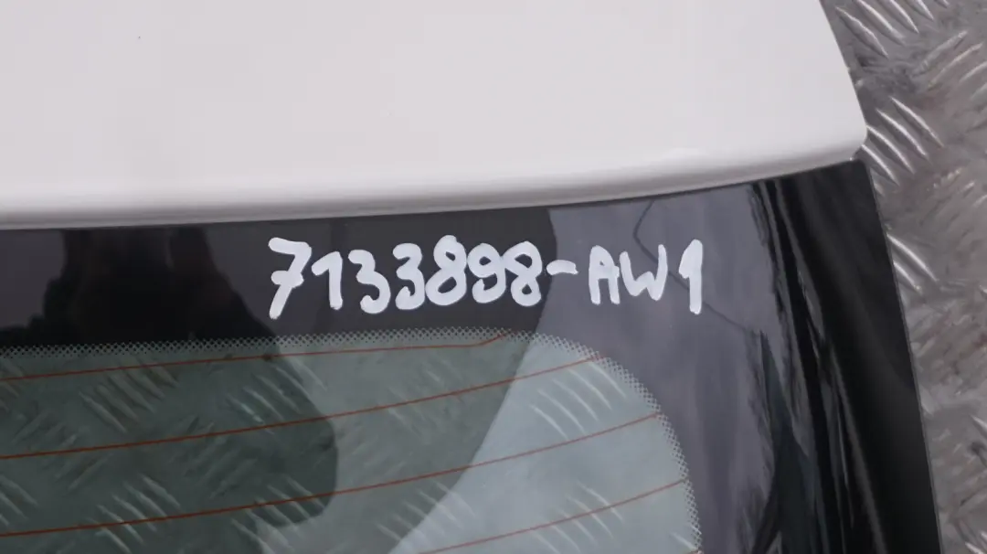 BMW 1 SERIES E81 E87 E87N Trunk Lid Tailgate Boot Lid Alpinweiss 3 White - 300 - SKU 7133898-AW1 - Part number 7133898
