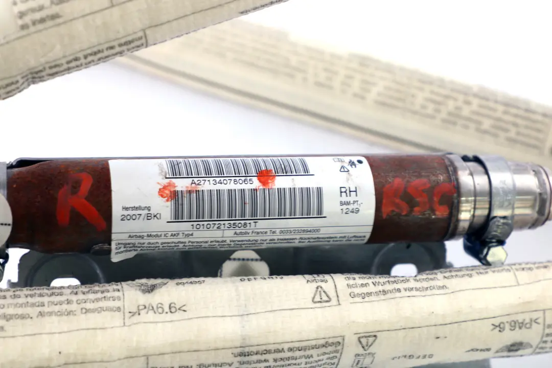 Kurtyna Poduszka Prawa Airbag do Mini R56 o numerze 7134078 Mini R56 Kurtyna Poduszka Prawa Airbag - SKU 7134078 - Numer Części 7134078