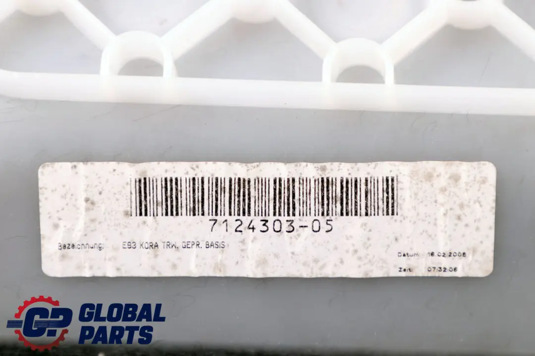 BMW 3 Series E93 Convertible Cover Trim Panel Trunk Boot Partition - SKU 7134302 - Part number 7124303