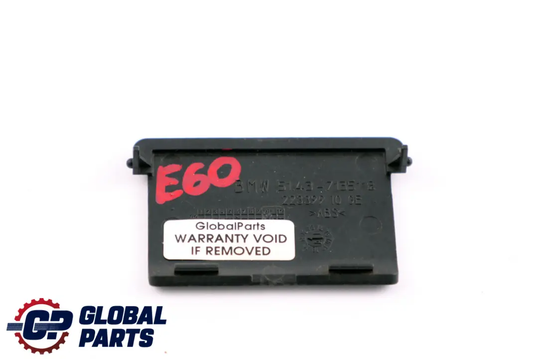 Front Right Cover Trim Panel Leg Room OBD Schwarz BMW 5 Series E60 E61 - SKU 7135118 - Part number 7135119