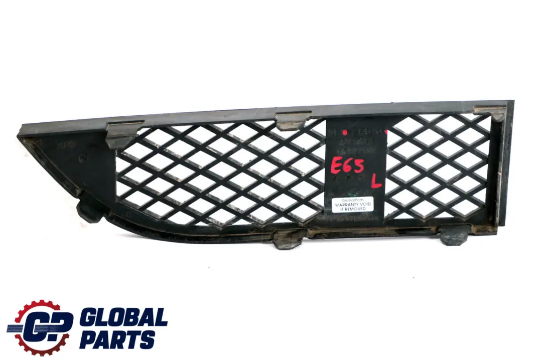 BMW 7 er E65 E66 E67 Front Bumper Fog Grille Grid Lateral Left N/S - SKU 7135563 - Part number 7135563