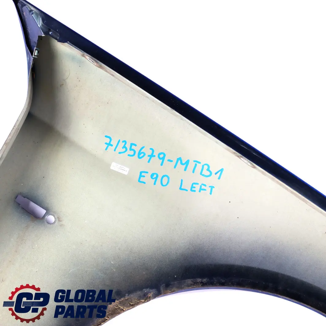 BMW 3 Series E90 E91 Side Panel Fender Wing Front Left N/S Montegoblau Blue A51 - SKU 7135679-MTB1 - Part number 7135679