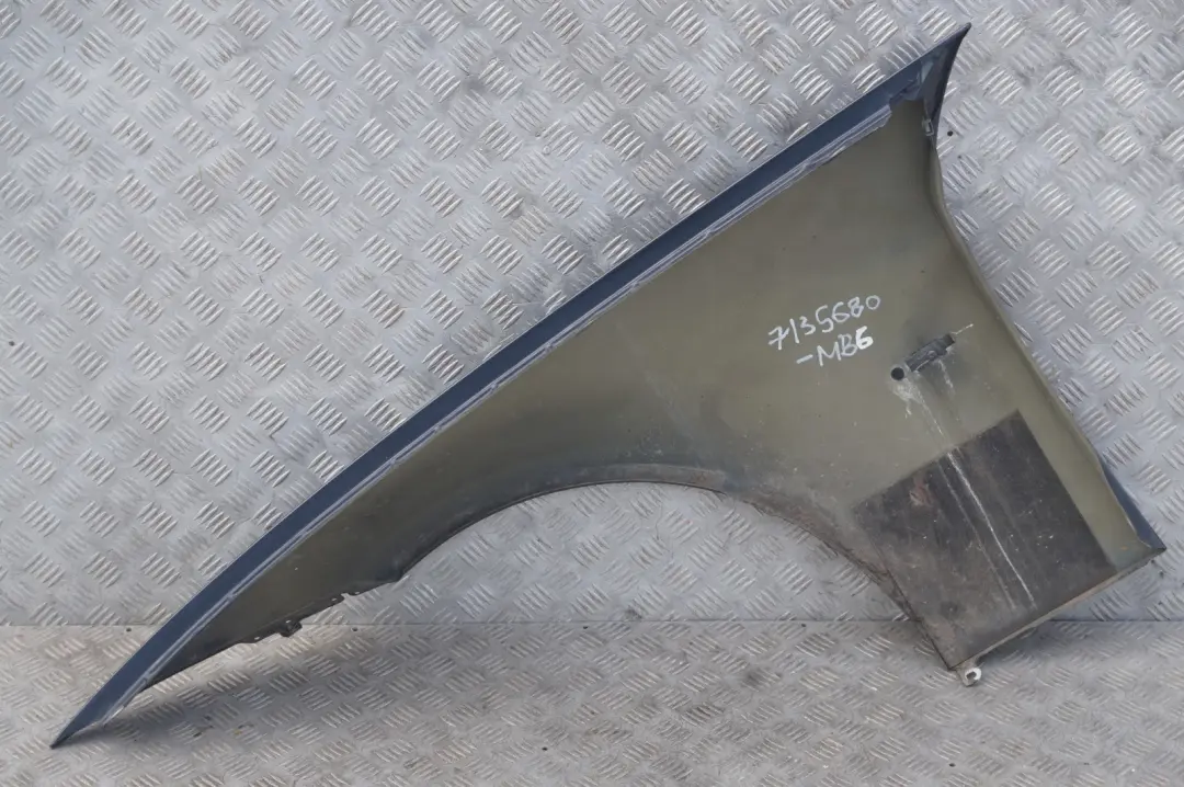 Side Panel Fender Wing Front Right O/S Monacoblau Blue to BMW 3 SERIES 6 E90 E91 with Part number 7135680 BMW 3 SERIES 6 E90 E91 Side Panel Fender Wing Front Right O/S Monacoblau Blue - SKU 7135680-MB6 - Part number 7135680