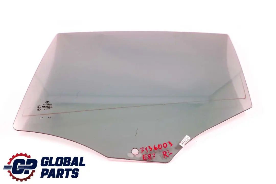 Cristal De Puerta BMW E87 E87N Cristal Tintado Trasero Izquierdo AS3 para con número de pieza 7136003 Cristal De Puerta BMW E87 E87N Cristal Tintado Trasero Izquierdo AS3 - SKU 7136003 - Número de pieza 7136003