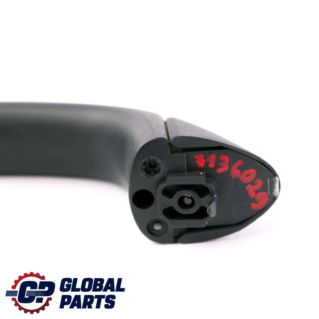 Left N/S Interior Roof Grab Handle Panther Black to Mini Cooper One R50 R53 Rear with Part number 7136029 Mini Cooper One R50 R53 Rear Left N/S Interior Roof Grab Handle Panther Black - SKU 7136029 - Part number 7136029