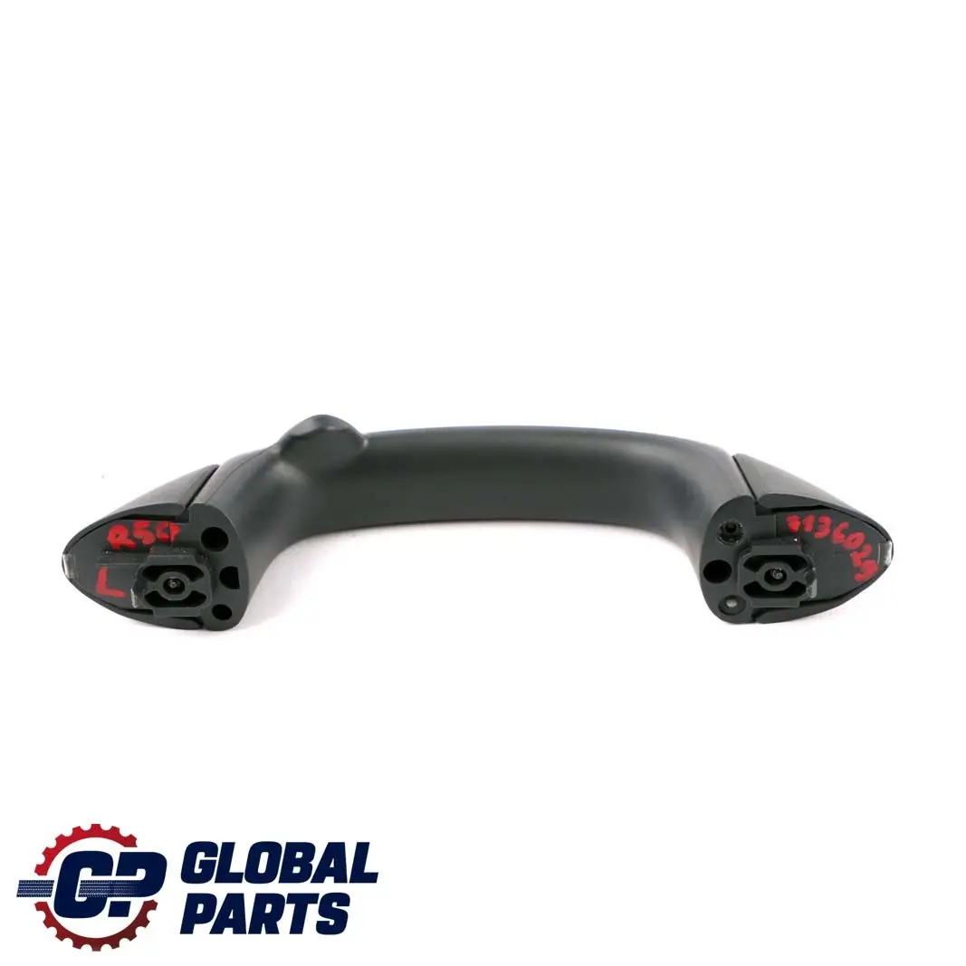 Trasero Izquierdo Interior Techo Agarradera Panther Negro para Mini Cooper R50 R53 con número de pieza 7136029 Mini Cooper R50 R53 Trasero Izquierdo Interior Techo Agarradera Panther Negro - SKU 7136029 - Número de pieza 7136029