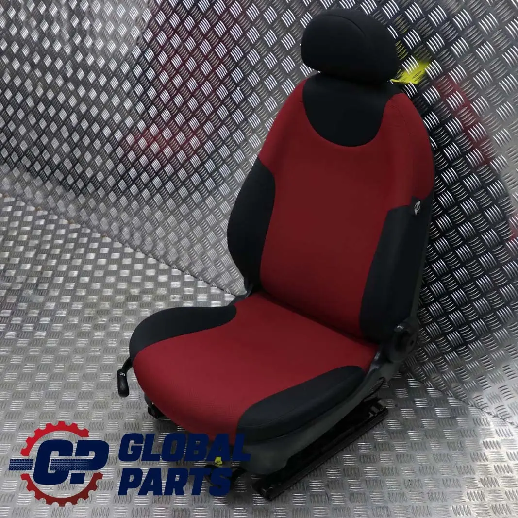 BMW Mini Cooper One R50 Front Right O/S Cloth Fabric Seat Molette Tartan Red - SKU 7136292 - Part number 7136292