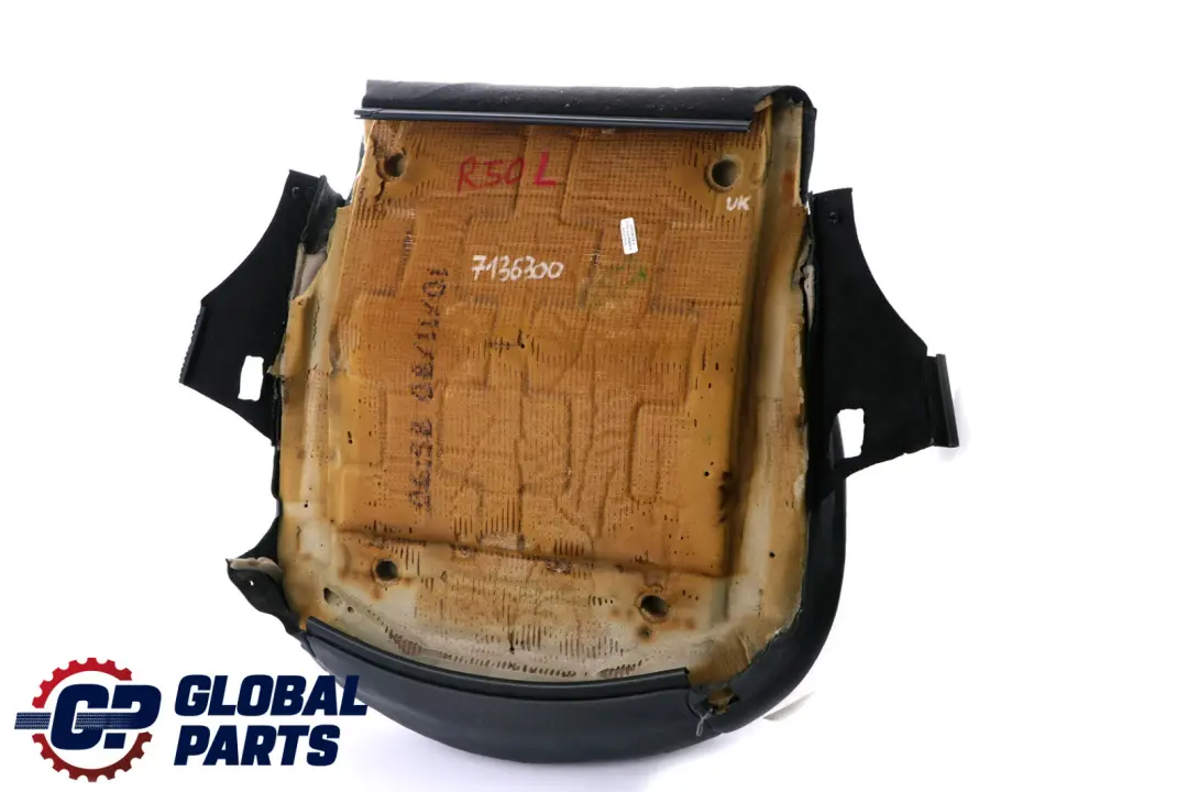 BMW Mini R50 Front Left Right Seat N/O/S Leather Trim Cover Panther Black - SKU 7136300 - Part number 7136300
