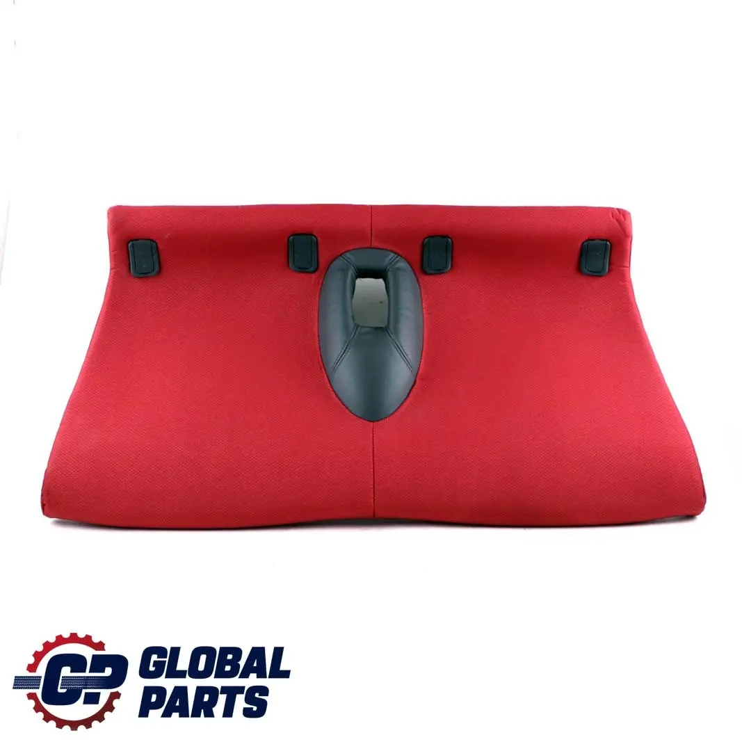 Mini Cooper R50 Sedile posteriore Panca Base Panno Pelle Molette Tartan Rosso