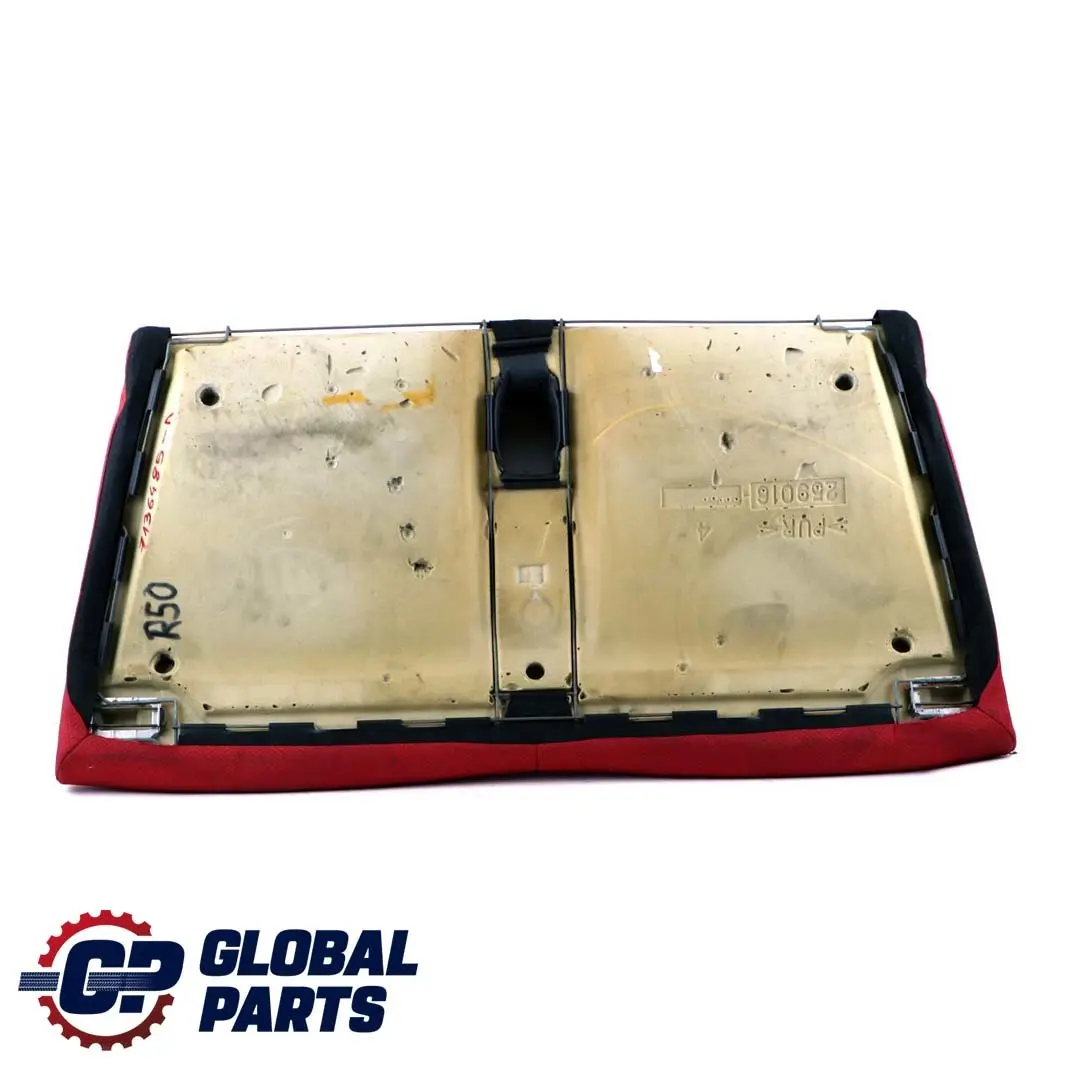 Siège arrière banquette base tissu cuir Molette écossais rouge pour Mini Cooper R50 à propos du numéro de pièce 7136485 Mini Cooper R50 Siège arrière banquette base tissu cuir Molette écossais rouge - SKU 7136485-1 - Numéro de pièce 7136485