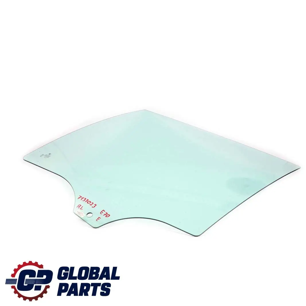 BMW X5 Series E70 Verre de la vitre laterale de la porte arriere gauche Vert AS2 - SKU 7137023 - Numéro de pièce 7137023