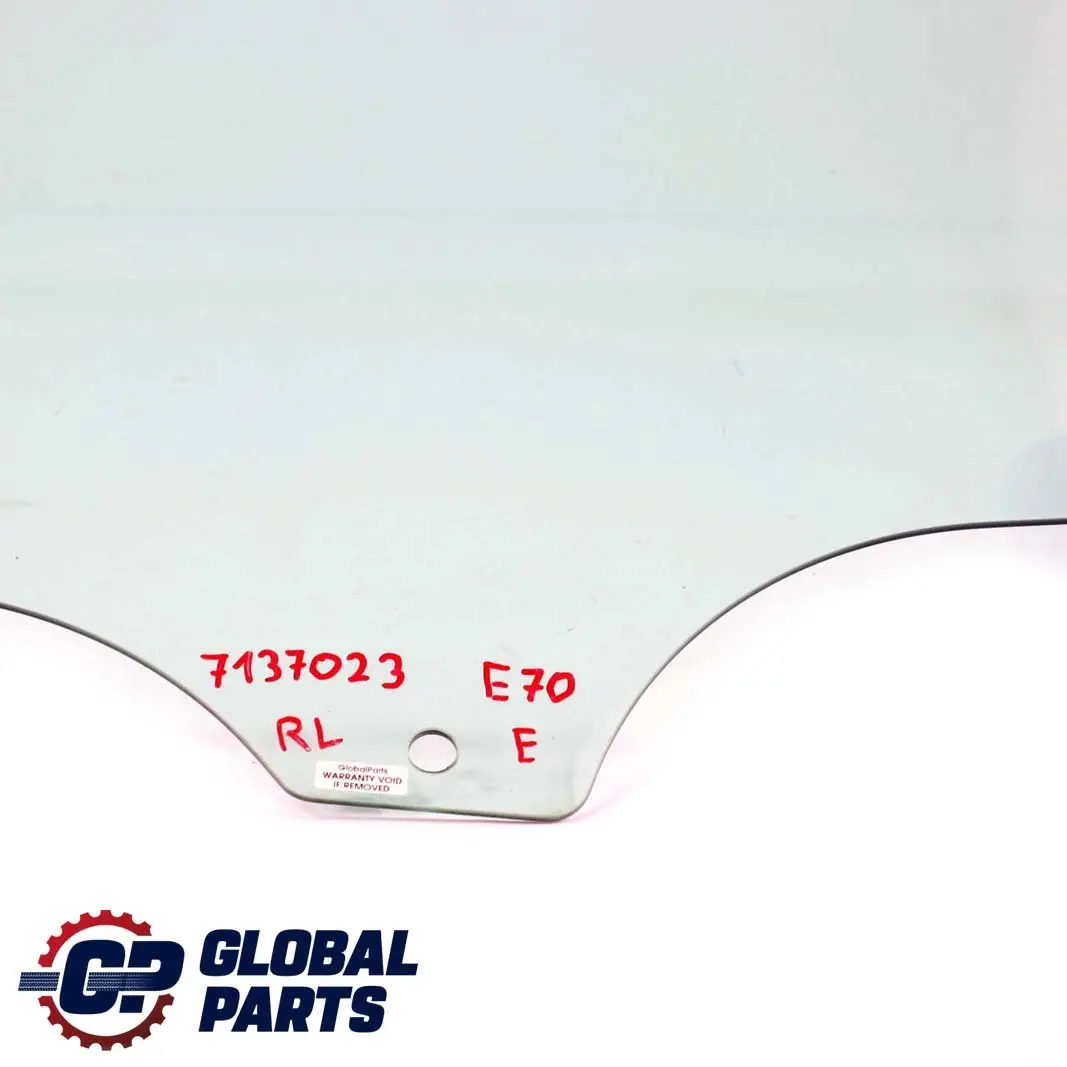 BMW X5 Series E70 Rear Left Door N/S Side Window Glass Green AS2 - SKU 7137023 - Part number 7137023