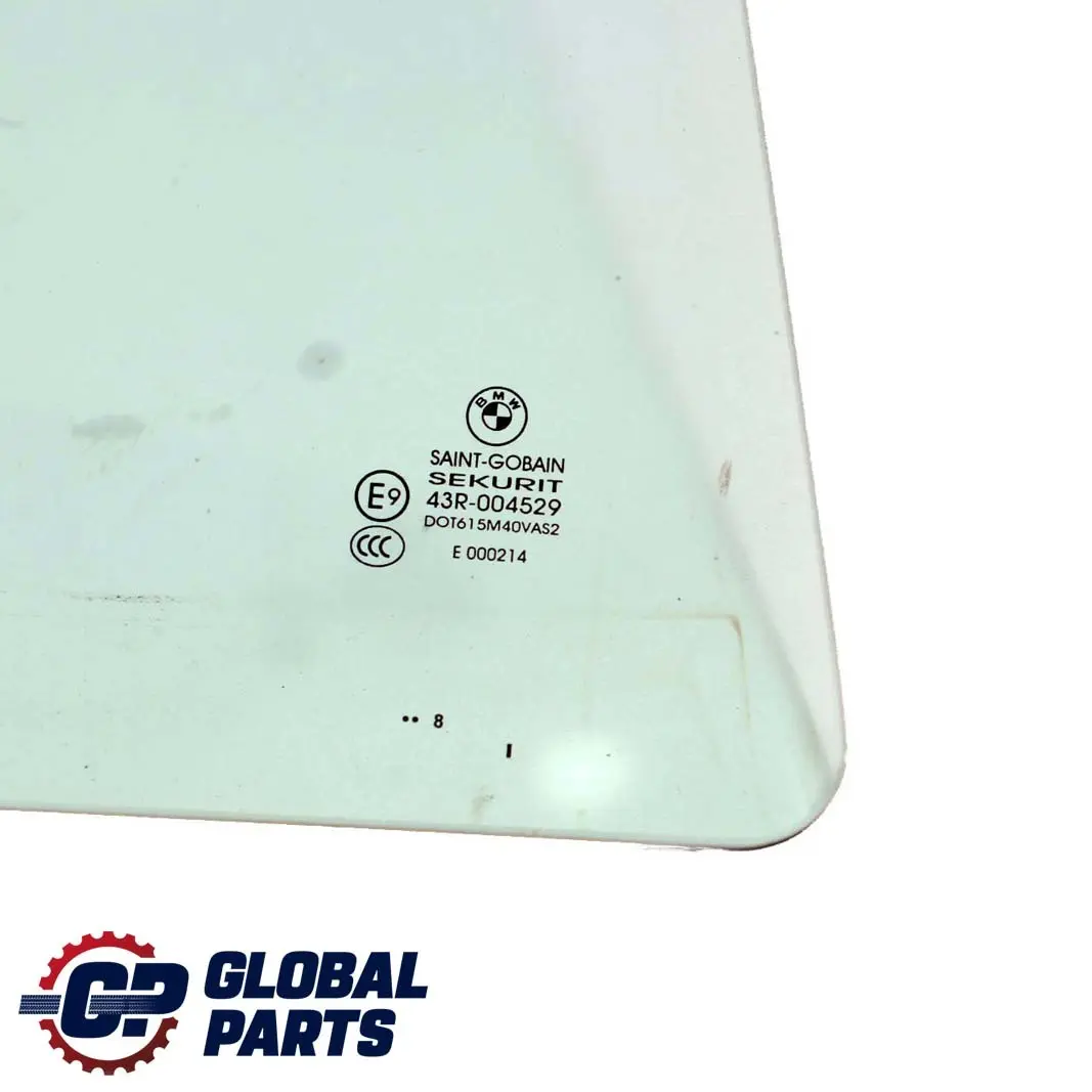 BMW X5 Series E70 Rear Right Door O/S Side Window Glass Green AS2 - SKU 7137024 - Part number 7137024