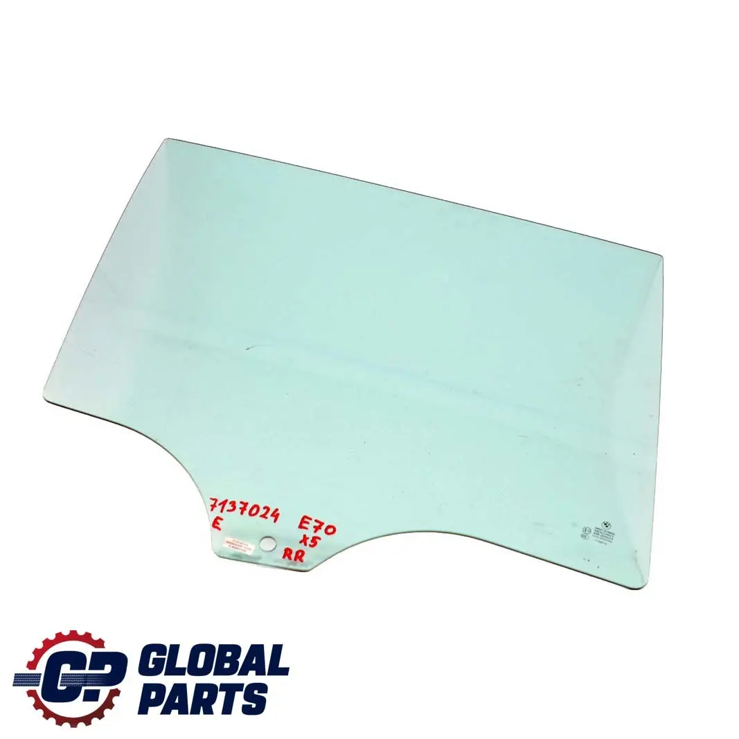 Porta Posteriore Destra Vetro Laterale Verde AS2 per BMW X5 E70 con numero di parte 7137024 BMW X5 E70 Porta Posteriore Destra Vetro Laterale Verde AS2 - SKU 7137024 - Numero di parte 7137024