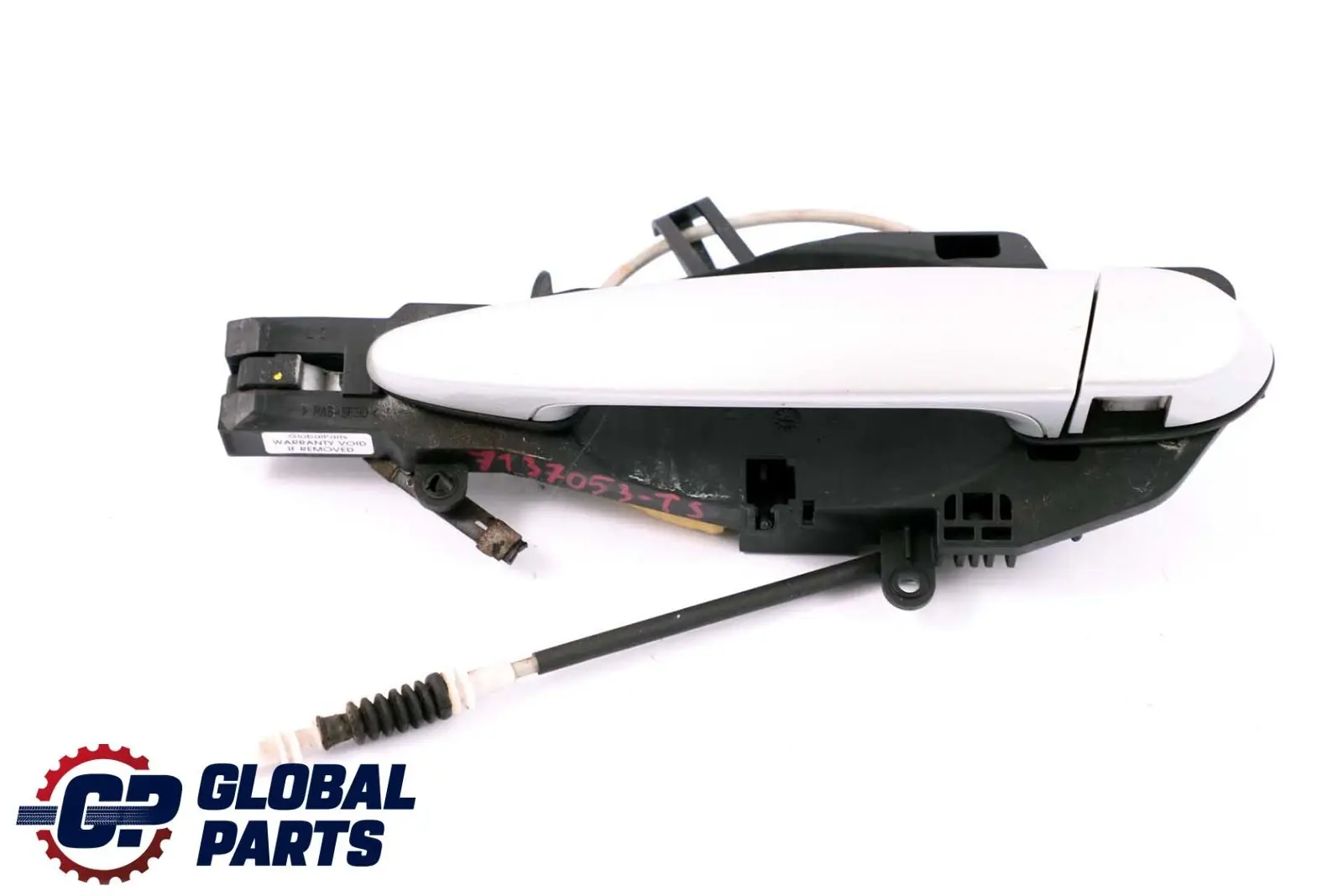 BMW X5 X6 E70 E71 Asidero Trasero Izquierdo Exterior Titansilber Plata