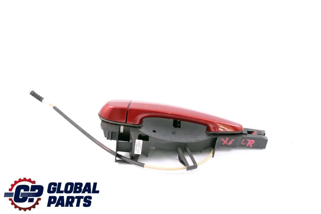 Left Grab Handle N/S Exterior Vermilion Red A82 to BMW X5 X6 Series E70 E71 Rear with Part number 7137053 BMW X5 X6 Series E70 E71 Rear Left Grab Handle N/S Exterior Vermilion Red A82 - SKU 7137053-VER - Part number 7137053