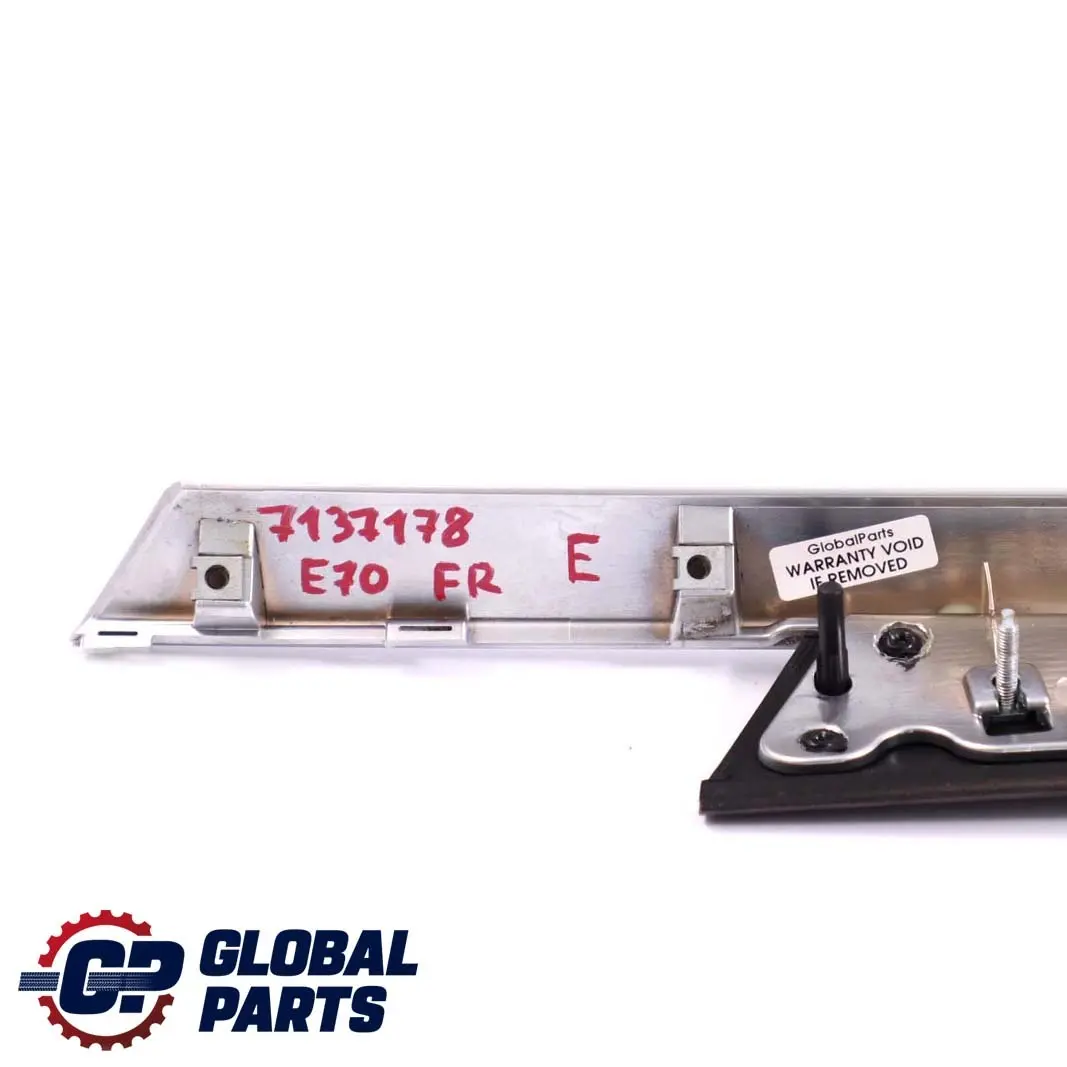 BMW E70 Embellecedor Puerta Delantera Derecha Tapa Tira Madera Nogal - SKU 7137178 - Número de pieza 7137178