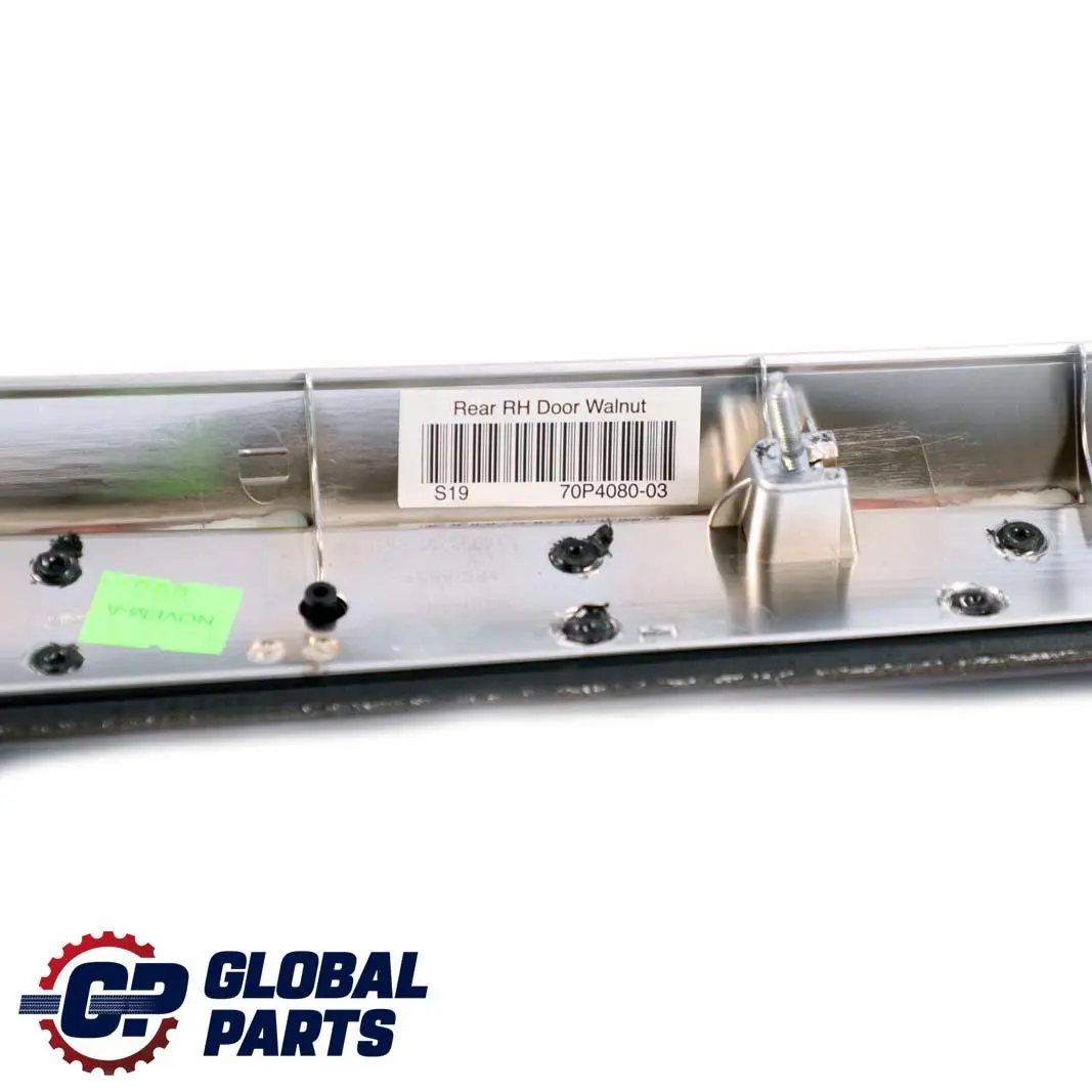 Embellecedor Puerta Trasera Derecha Tapa Tira Madera Nogal para BMW E70 con número de pieza 7137200 BMW E70 Embellecedor Puerta Trasera Derecha Tapa Tira Madera Nogal - SKU 7137200 - Número de pieza 7137200