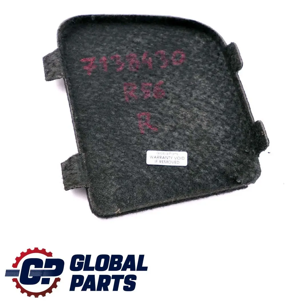 Coperchio Carenatura Portabagagli Destra per Mini Cooper One R56 con numero di parte 7138430 Mini Cooper One R56 Coperchio Carenatura Portabagagli Destra - SKU 7138430 - Numero di parte 7138430