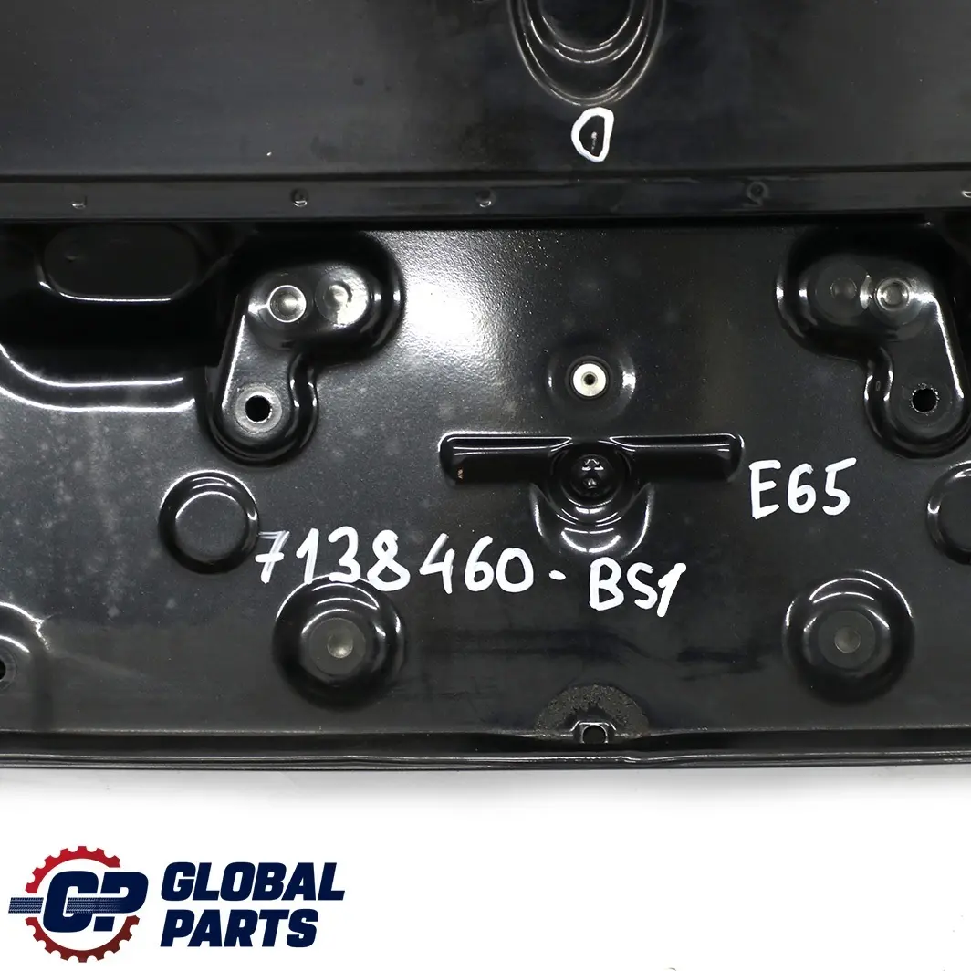 Genuine BMW 7 Series E65 E66 E67 1 Trunk Lid Boot Tailgate Black Sapphire - 475 to with Part number 7138460 Genuine BMW 7 Series E65 E66 E67 1 Trunk Lid Boot Tailgate Black Sapphire - 475 - SKU 7138460-BS1 - Part number 7138460