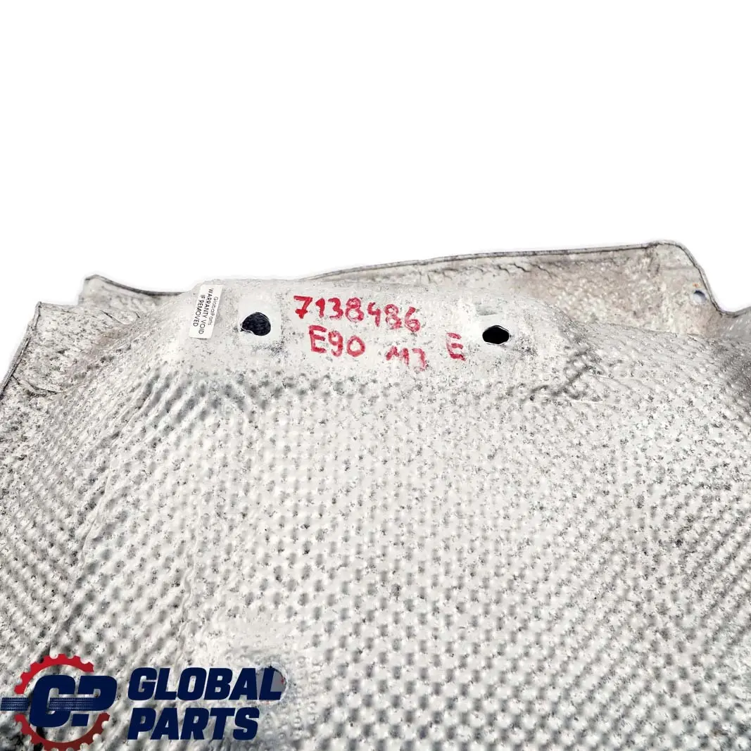 BMW E90 Cubierta Aislamiento Termico Trasera Derecha Placa Silenciador - SKU 7138486 - Número de pieza 7138486