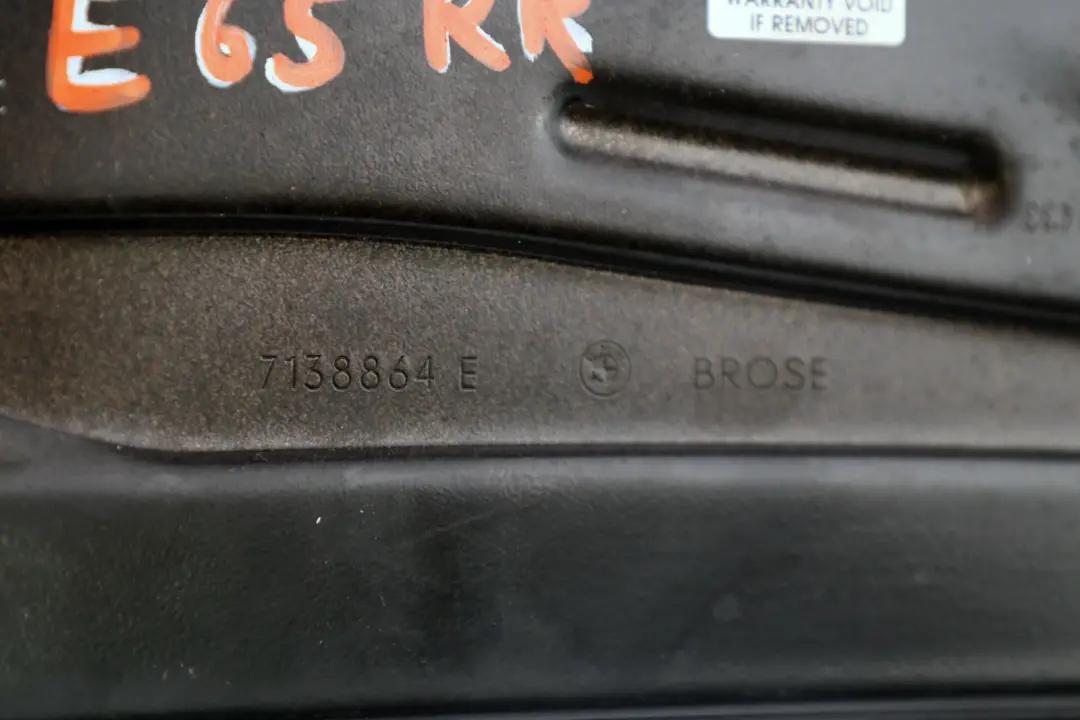 BMW 7 Reihe E65 E66 Elektrischer Fensterheber hinten rechts - SKU 7138864 - Teilenummer 7490208