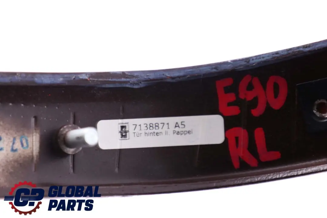BMW 3 Series E90 E91 Trim Door Rear Left N/S Strip Wood Poplar Grain - SKU 7138871 - Part number 7138871