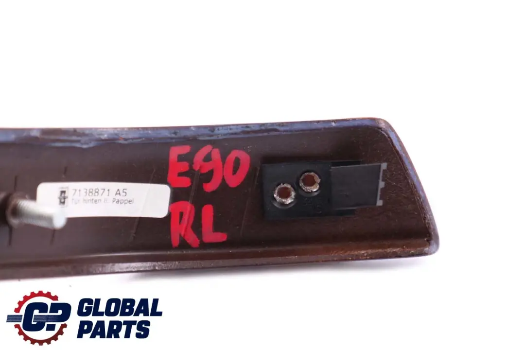 BMW 3 Series E90 E91 Trim Door Rear Left N/S Strip Wood Poplar Grain - SKU 7138871 - Part number 7138871