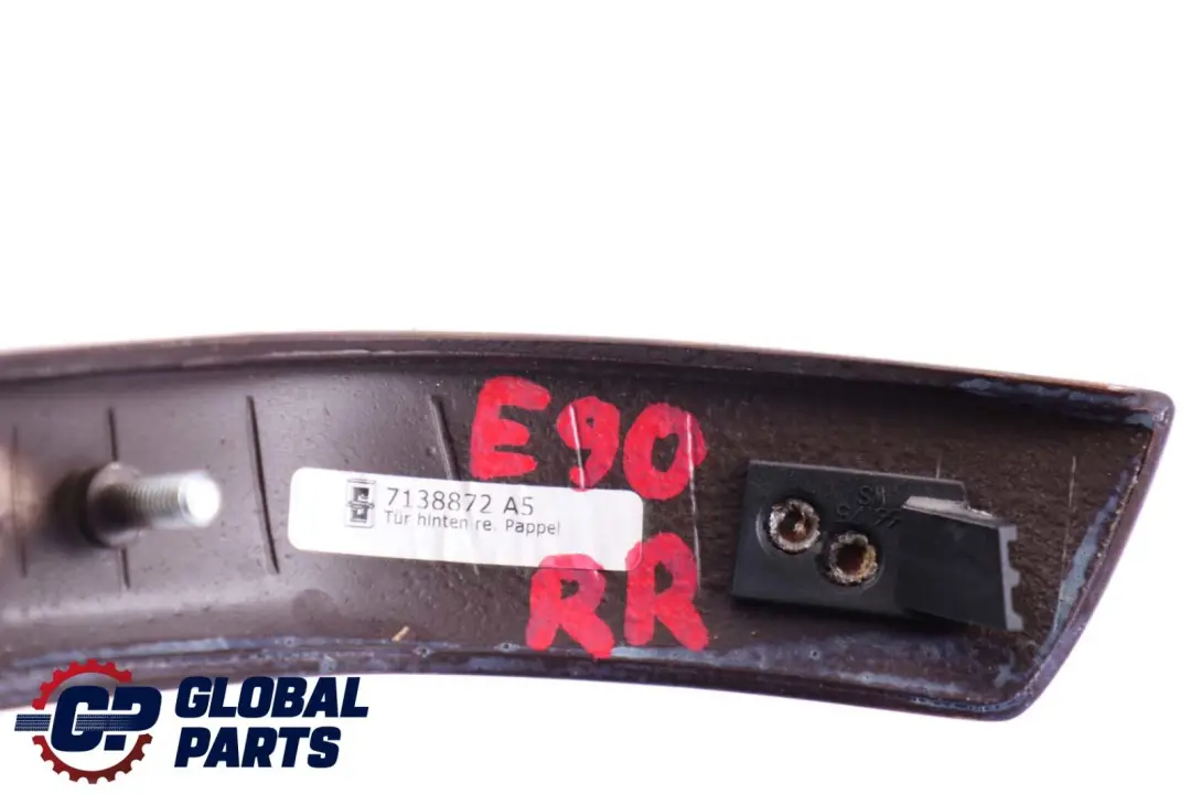 BMW E90 E91 Verkleidung Tür Hinten Rechts Leiste Holz Pappelmaserung - SKU 7138872 - Teilenummer 7138872