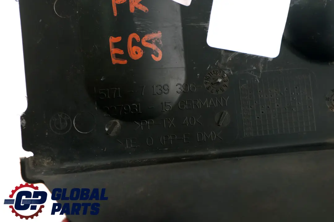 BMW 7 er E65 E66 E67 Abdeckung Luftführung Vorne Rechts - SKU 7139396 - Teilenummer 7139396