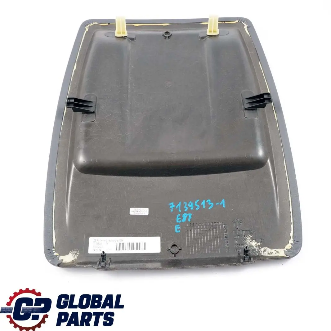 BMW 1 er E87 Vordersitz Rückwand Abdeckung Alaska Grau 52107139513 7139513 - SKU 7139513-1 - Teilenummer 7139506