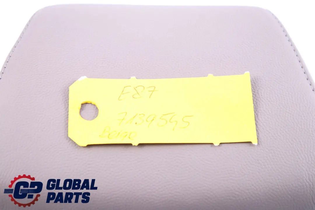BMW E87 Asiento Delantero Izquierda Derecha N/ Reposacabezas Cuero Beige - SKU 7139545 - Número de pieza 7139545