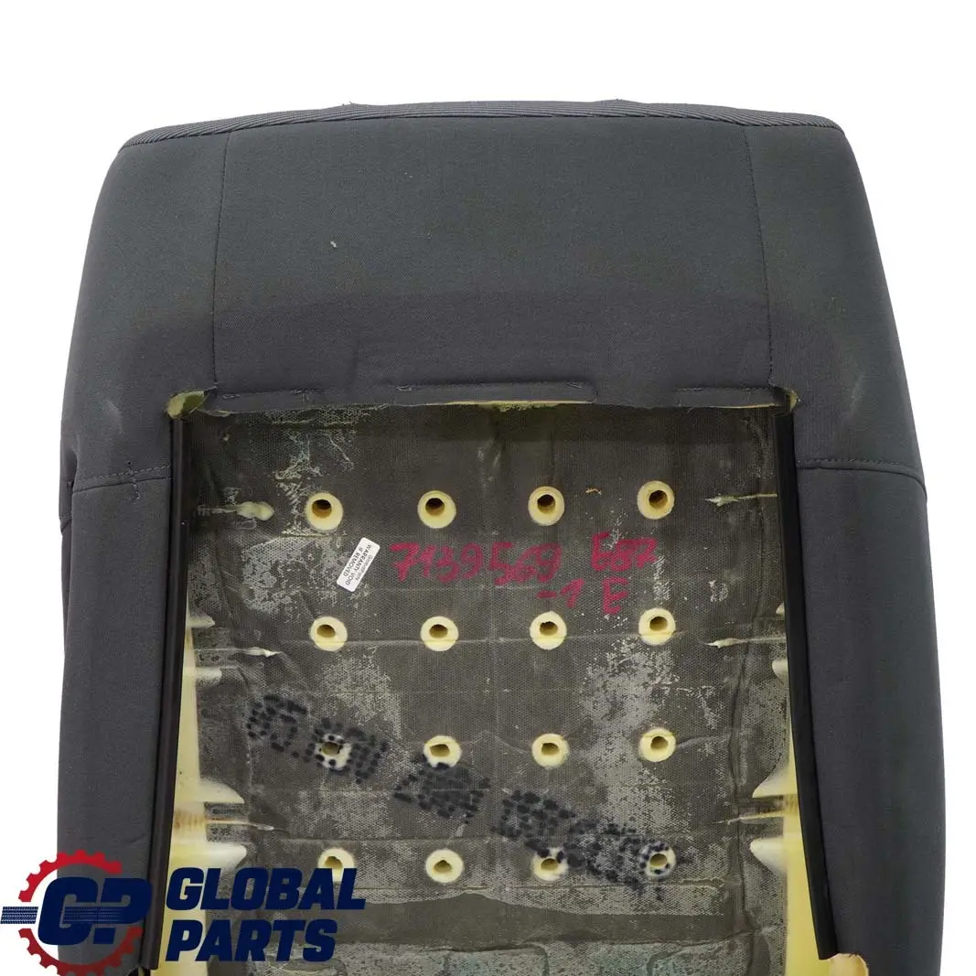 BMW 1 E87 Vordersitz Rechts Lehne Bezug Stoff Moire Alaskagrau - SKU 7139569-1 - Teilenummer 7139569